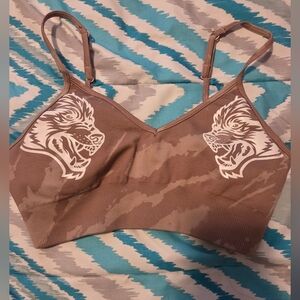 Darc Brown M Camouflage Sports Bra